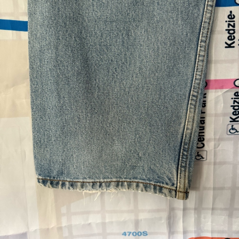 Vintage Levi's 505 Straight Leg Jeans W40 L32 Distressed 100% Cotton Grunge - Picture 5 of 10